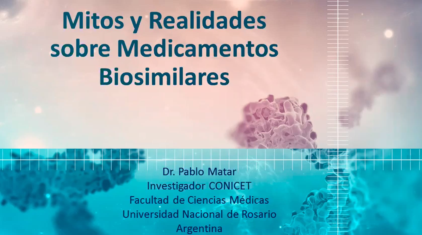 Webinar online Mitos y Realidades sobre Medicamentos Biosimilares